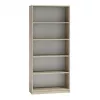 Biuro spintelė knygoms Top e shop R80 SONOMA, ąžuolo spalva, 5 lentynos, 800×300×1820 mm