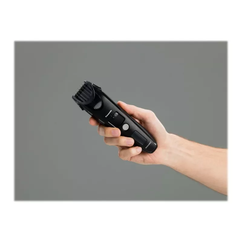 Barzdos kirpimo mašinėlė Panasonic ER-SB40-K803 — 0,5–10 mm, 19 pakopų, Li-Ion, belaidė / tinklo, juoda
