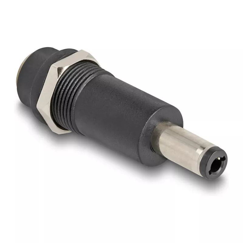 Adapteris DELOCK DC 5.5 x 2.1 mm (moteriškas) į DC 5.5 x 2.5 mm (vyriškas), juodas