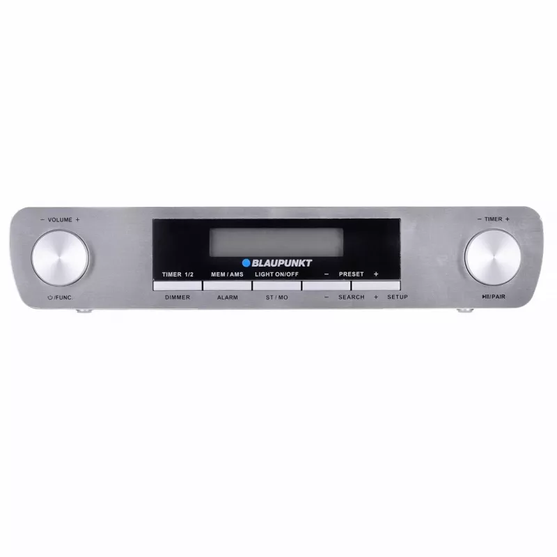 Virtuvinis radijas BLAUPUNKT KR14BT su Bluetooth, FM, LED ekranu, 2x0,8W, maitinimas/tinklas/baterijos, pilka