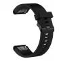 Silicinė laikrodžio juostelė FIXED, skirta Garmin QuickFit 20 mm, juoda