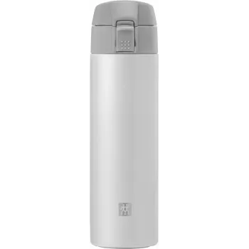 ZWILLING THERMO termosas – kelioninis puodelis, dvigubos sienelės izoliacija, 450 ml, 22,8 cm, baltas