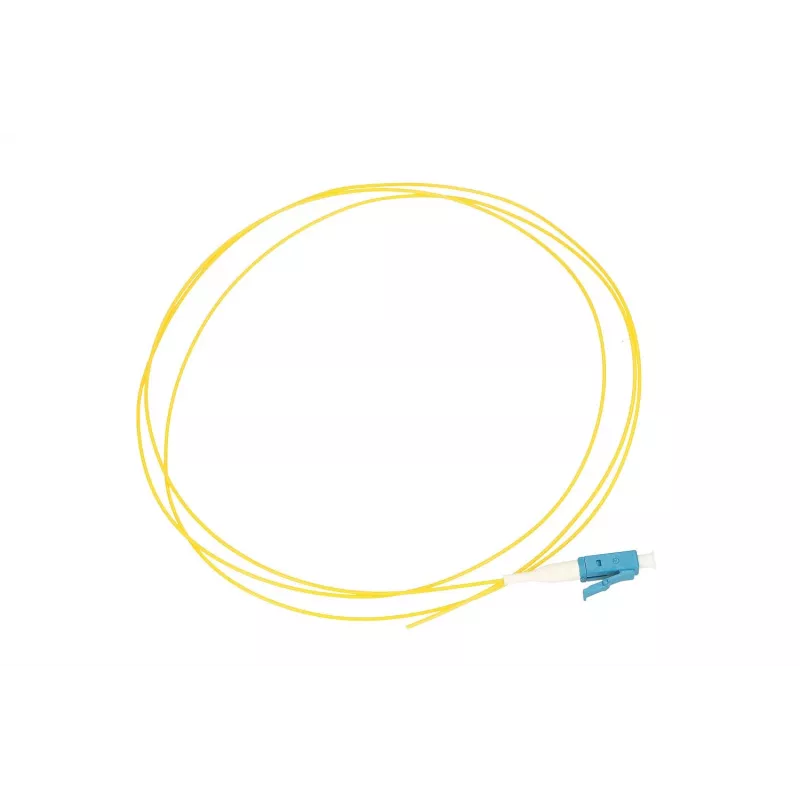Extralink LC/UPC Pigtail, vienmodis G.652D, 900 µm PVC, 1 m, FTTH, geltona