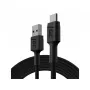 USB laidas Green Cell KABGC22 USB 2.0 1,2 m USB A USB C juodas