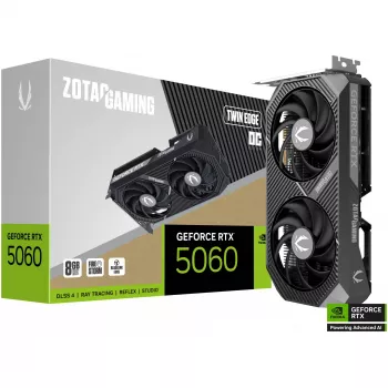 Vaizdo plokštė ZOTAC GAMING GeForce RTX 5060 Twin Edge OC 8 GB GDDR7