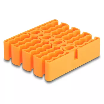 Laidų laikiklis DeLOCK 66255 oranžinis 24 laidų įėjimai