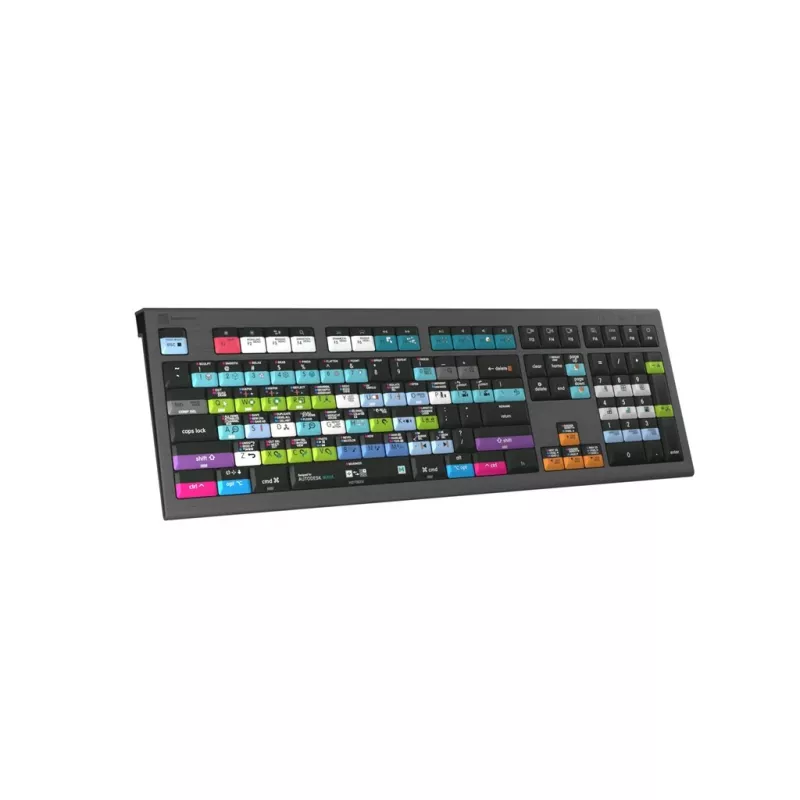 Logickeyboard Avid Media Composer Astra 2 klaviatūra USB QWERTY vokiška pilka