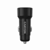 CANYON automobilinis įkroviklis OnDrive 24 24W 2xUSB-A juodas