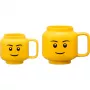 LEGO keraminis puodelis Boy, mažas, geltonos spalvos