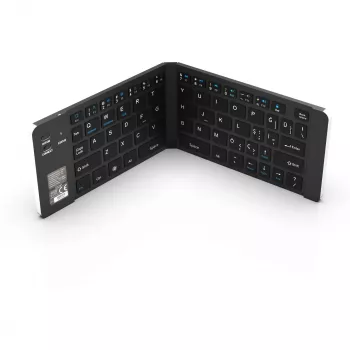 Belaidė klaviatūra Inca IBK-579BT Bluetooth 66 klavišų metalo sidabro spalvos