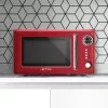 Stalinė mikrobangų krosnelė ETA Storio Red Solo – 20 L, 700 W, 5 galingumo lygių, 245 mm padėklas