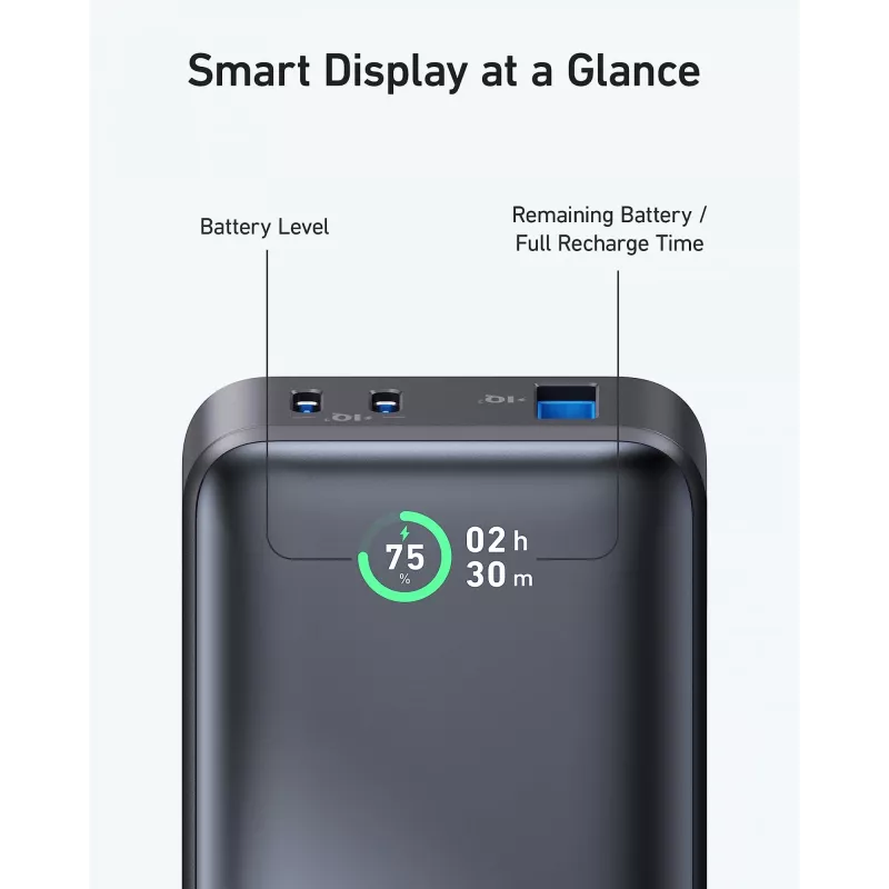 Anker PowerCore 533 - Powerbank - 10000 mAh - 30 W - 3 A (USB-C) - Juoda (A1256G12)