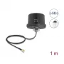 Antena DELOCK 81469 universal, kryptinė 5G LTE GNSS Wi‑Fi 6, SMA jungtis, stiprinimas 1.9–3.3 dBi