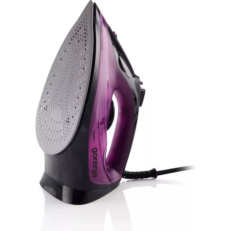 Gorenje SIK2400BKV lygintuvas, 2400 W, vandens talpa 450 ml, nuolatinis garas 40 g/min, automatinis išsijungimas, violetinė/juoda