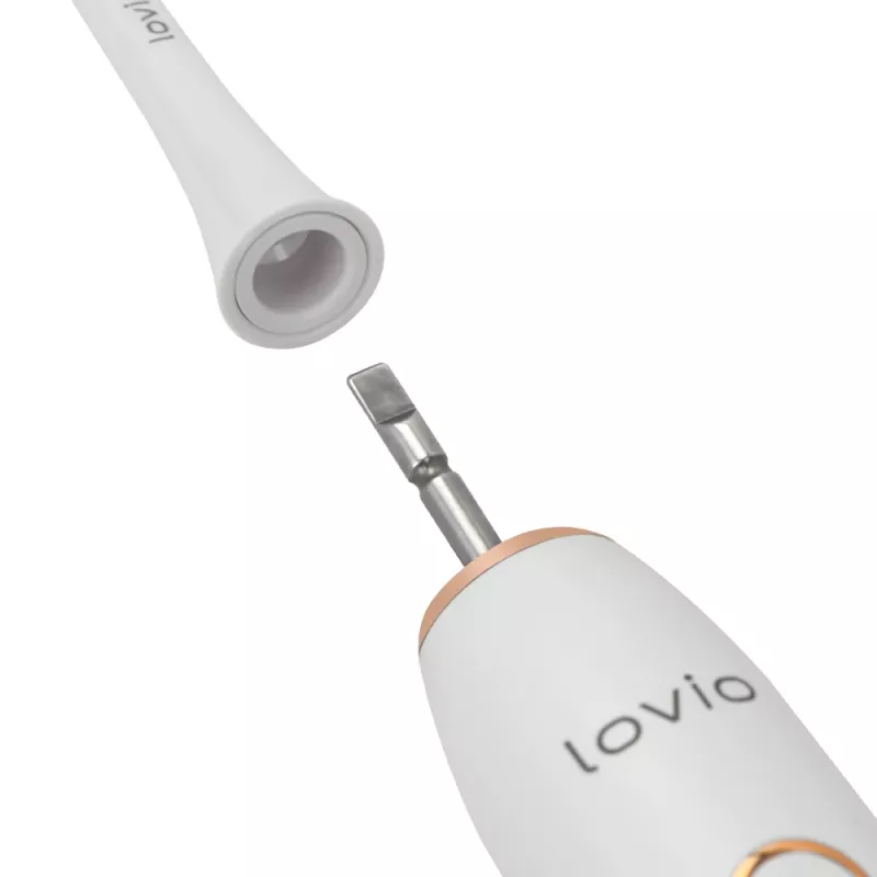 LOVIO Home SonicProtect PRO elektrinis dantų šepetėlis baltas LVTB124WH