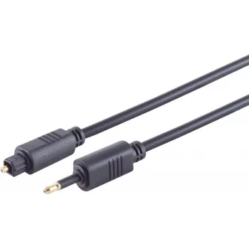 Optinis garso kabelis ShiverPeaks 69014-3.0 Toslink kištukas į 3,5 mm keitiklį, 3 m, 4,0 mm kabelis