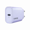 Sieninis įkroviklis CANYON OnCharge 30CL, 30W USB-C PD, 1x PD išėjimas, EU kištukas, Violetinė