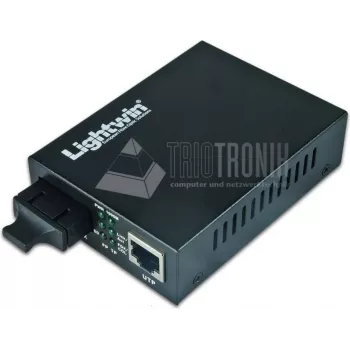 Lightwin LWC 10/100 MM SC tinklo medijos keitiklis 100 Mbit/s kelių režimų juodas