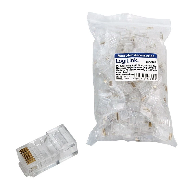 RJ45 jungtis LogiLink MP0020 permatoma