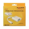 USB grafikos adapteris DeLOCK 65557, 1920 x 1080 pikseliai, baltas