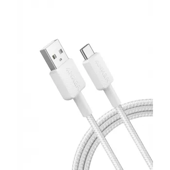 USB laidas Anker 322 1,8 m USB-A USB-C baltas