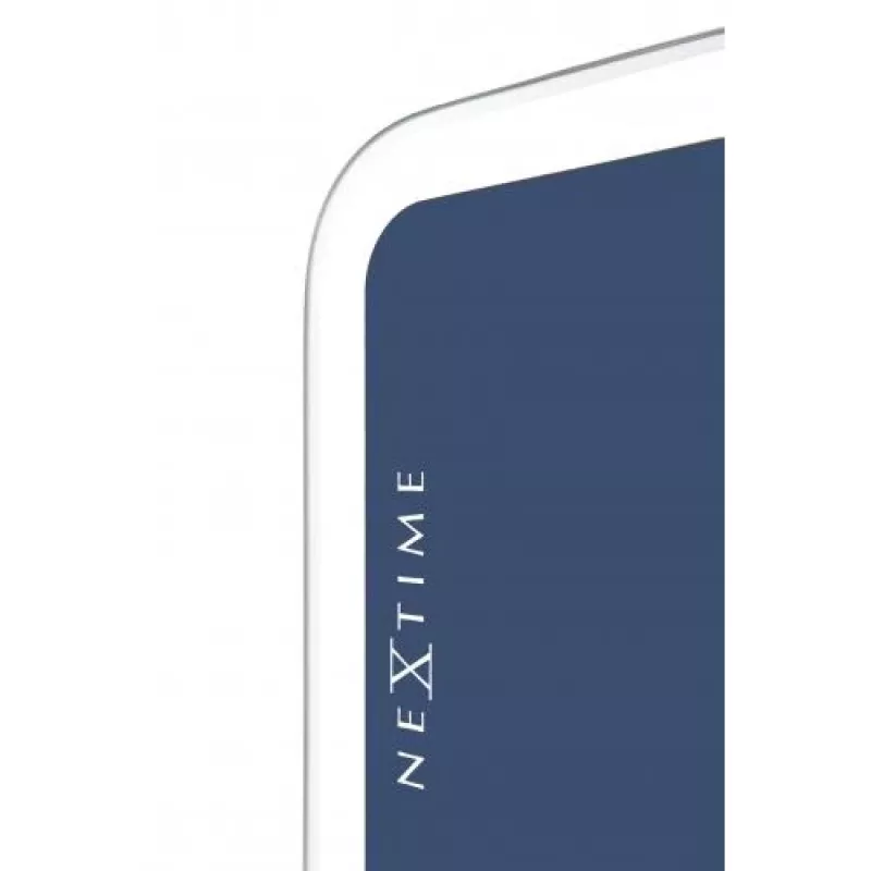 NeXtime laikrodis 3072bl Thumbs up, 40,5x41,5 cm, sieninis, mėlynas/sidabrinis
