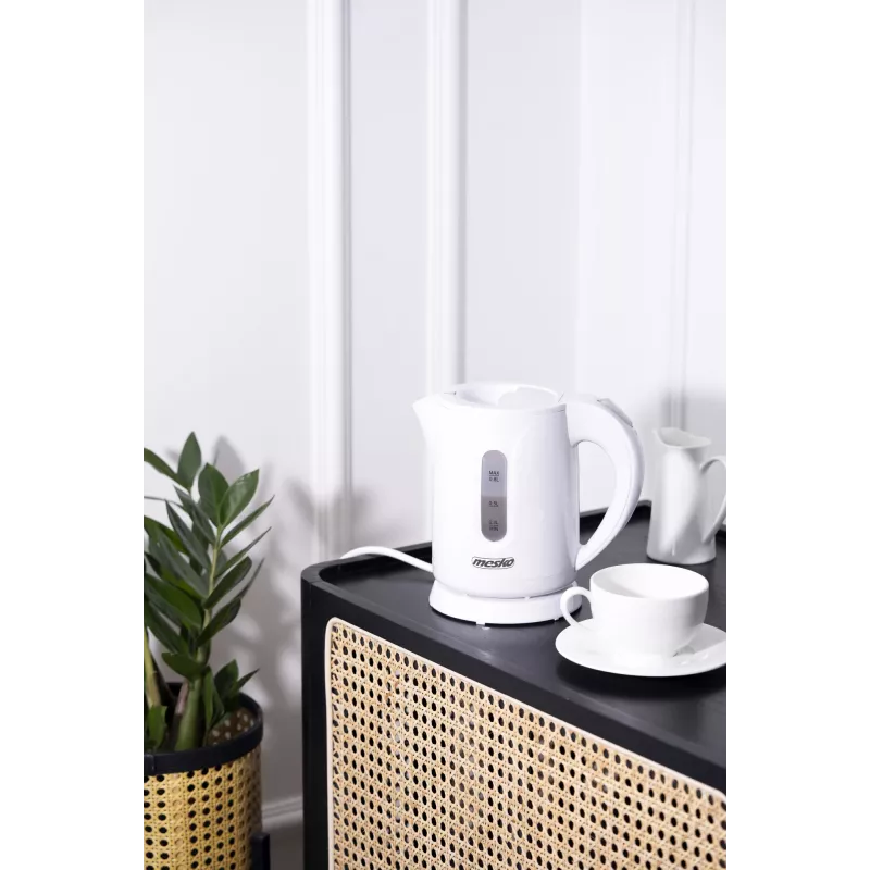 Mesko virdulys MS 1376 | 850 W | 0,8 L | Baltas