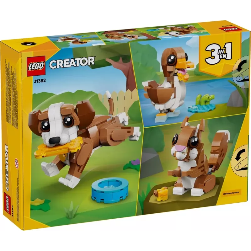 LEGO CREATOR 3 IN 1 31382 Mieli gyvūnai: Žaismingas šuniukas