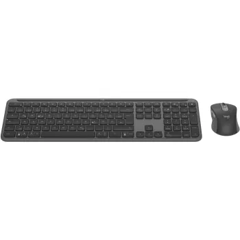 Logitech 920-012483 belaidė klaviatūra su pele, RF + Bluetooth, QWERTZ vokiškas išdėstymas, grafito spalva