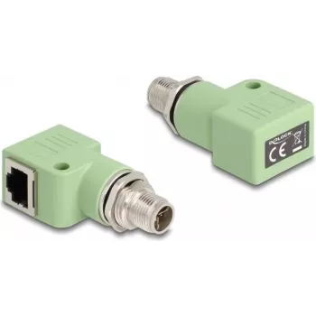DeLOCK 60681 M12 RJ45 jungtis, žalia, auksuota