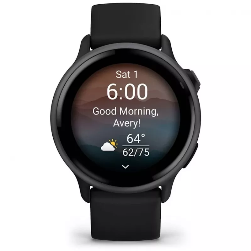 Garmin vívoactive 6 3,05 cm (1,2 inch) AMOLED 42 mm skaitmeninis 390 x 390 pikselių jutiklinis ekranas juodas Wi-Fi GPS