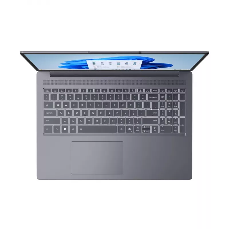 Nešiojamas kompiuteris Lenovo IdeaPad Slim 3-16 — Ryzen 5 7535HS, 16 colių WUXGA, 16 GB RAM, 1 TB SSD, apšviesta klaviatūra, Windows 11 Home, pilka