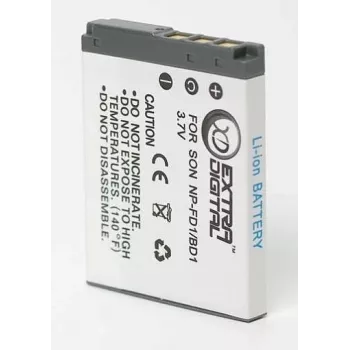 Baterija papildoma Extra Digital NP-BD1 / NP-FD1 3,6 V 1200 mAh įkraunama ličio jonų
