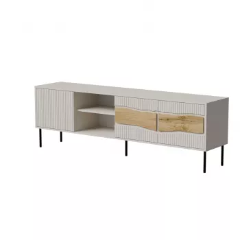 TV spintelė cama meble INSERTO 3D1W 190x40x62 cm kašmyro apdaila su LED