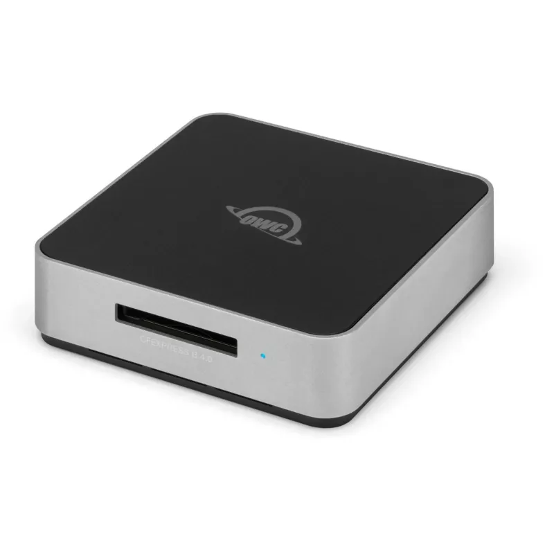 Card reader OWC OWCTCCFXB4RDR — USB 3.2 Gen 2 Type-C, CFexpress/SD/SDXC, juodas, 8256 Mbit/s