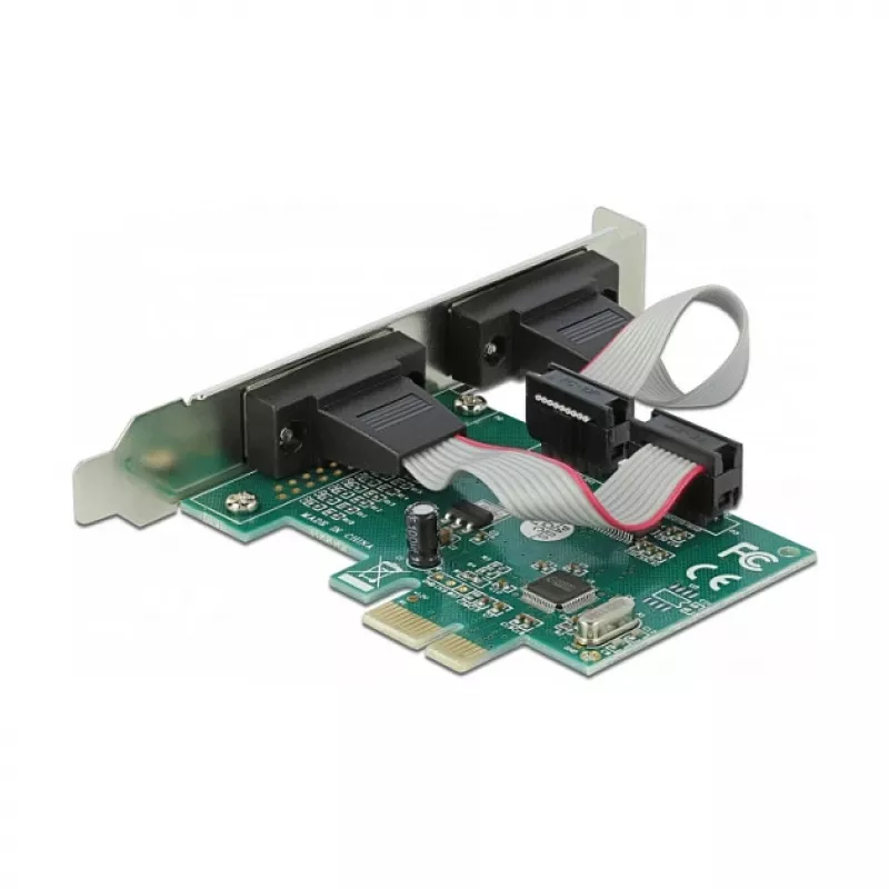 DeLOCK PCI Express x1 kortelė su 2 RS-232 nuosekliaisiais prievadais