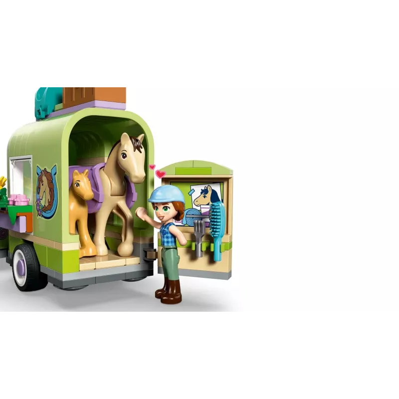 LEGO FRIENDS 42695 Arklys ir kumeliukas priekaboje