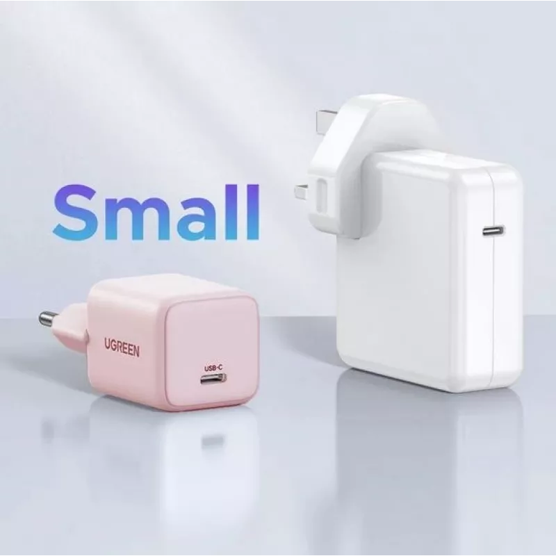 Maitinimo adapteris UGREEN X512 20W USB-C PD greitas įkrovimas, rožinė, 100–240V įėjimas, 1× USB-C
