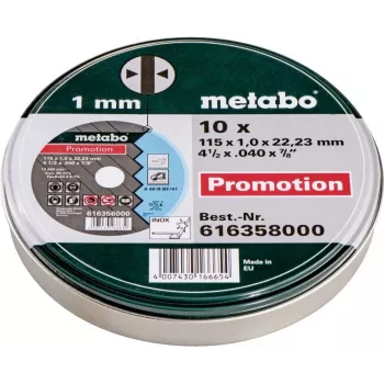 Metabo 616358000 pjūklo diskas 11,5 cm 10 vnt.