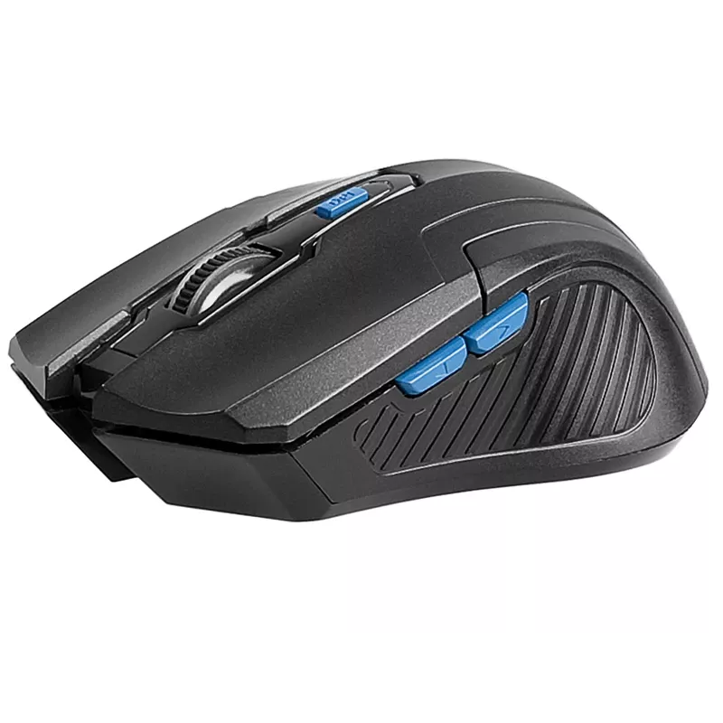 Tracer Fairy – optinė pelė – 6 mygtukai – belaidė – 2,4 GHz – belaidis USB imtuvas – juoda