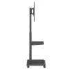 Grindinis TV stovas ergo office ER-304 B, maks. apkrova 50 kg, VESA 600x400