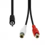 Garso adapteris ProXtend 3-pin XLR (kištukas) į 2× RCA (lizdas) M32XRCAF-002, nesubalansuotas stereo, 0,2 m