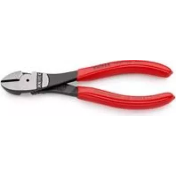 KNIPEX Aukšto sverto įstrižinės replės 160 mm, plastikinė danga