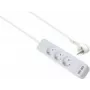 helos ADVANCED 3 lizdų prailgintuvas su USB įkrovikliu, baltas, 1,5 m laidas