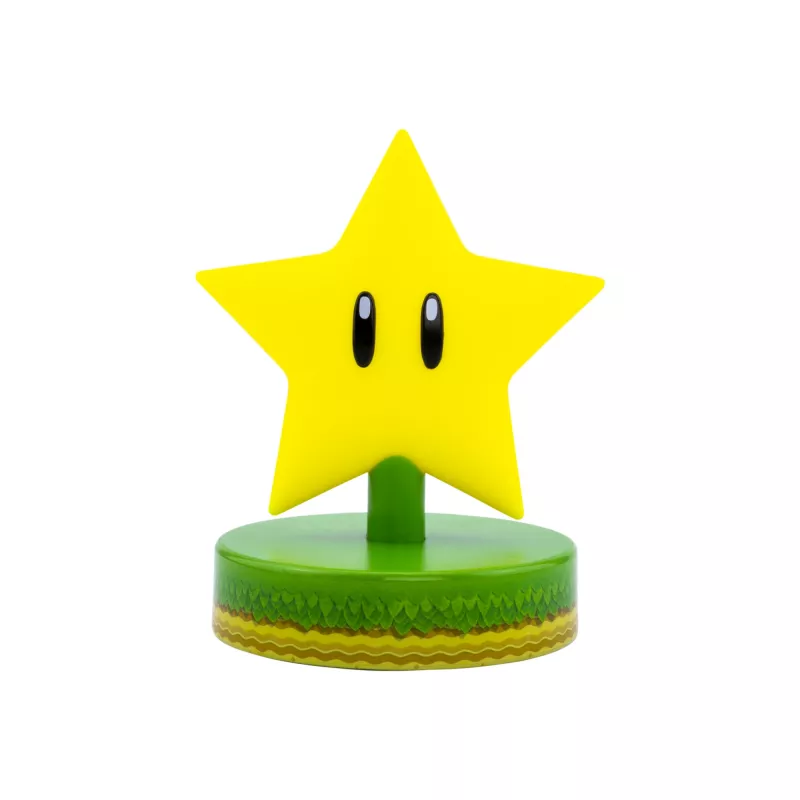 Stalinė lempa Paladone Super Mario Super Star Icon Light – dekoratyvinis LED naktinis šviestuvas