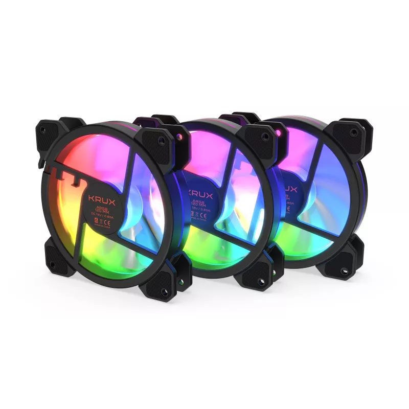 KRUX Lunar 120 ARGB 3 vienetų korpuso ventiliatoriai