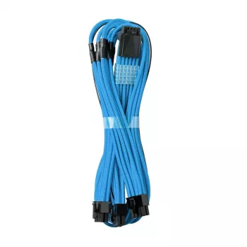 CableMod C-Series PRO ModMesh 12VHPWR į 3x PCI-e laidas, skirtas Corsair - 60 cm, šviesiai mėlynas
