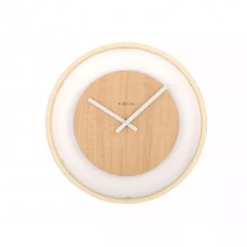 NeXtime laikrodis Wood Loop 3046, Ø30 cm, sieninis, medinis