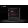 PC korpusas SAVIO Noctis Glass RGB — Juodas, ATX/Micro-ATX, 210×410×450 mm, 3×120 mm priekiniai ventiliatoriai