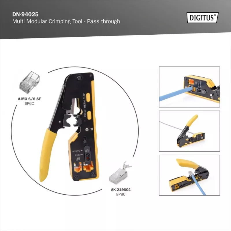 Daugiamodulinis krimpinimo įrankis T DN-94025